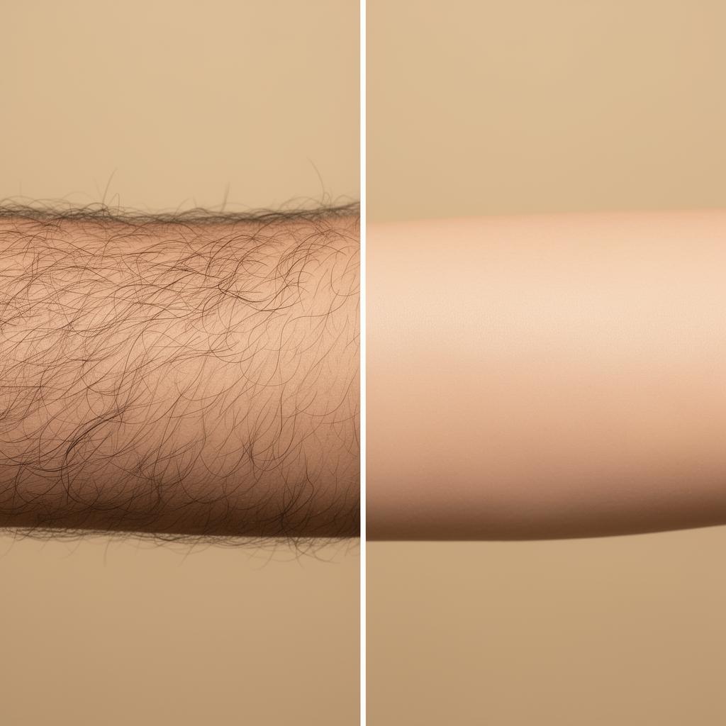 Laser Hair Removal before and after